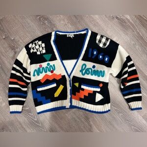 Vintage 80s Cardigan / Sweater (Large)